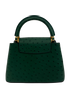 Capucines Mini, 4.600&euro;, Bolso, Verde, Animal - Avestruz, Vista trasera
